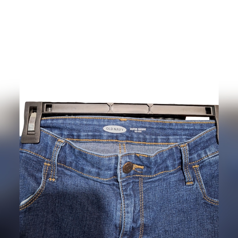 Blue Women's Jeans OLD NAVY super Skinny Mid-rise - Picture 3 of 4